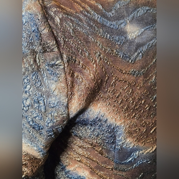 Joseph Ribkoff Metallic Animal Print Fitted Zip Jacket Size 12 Canada Edgy - Picture 10 of 11